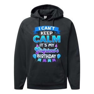 I Cant Keep Calm Its Myfriend Birthday Bday Performance Fleece Hoodie