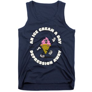 Ice Cream Keeps The Depression Away Ice Cream Lovers Tank Top