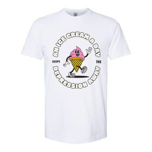 Ice Cream Keeps The Depression Away Ice Cream Lovers Softstyle CVC T-Shirt