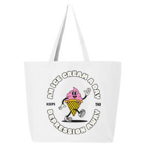 Ice Cream Keeps The Depression Away Ice Cream Lovers 25L Jumbo Tote