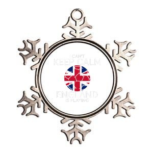 I Can't Keep Calm England Is Playing England Football Lovers Metallic Star Ornament