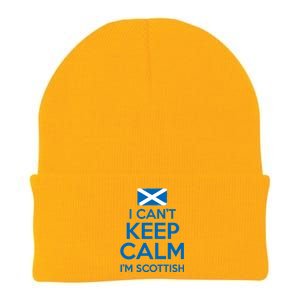 I Cant Keep Calm Im Scottish Funny Scotland Meme Gift Knit Cap Winter Beanie