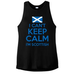 I Cant Keep Calm Im Scottish Funny Scotland Meme Gift Ladies PosiCharge Tri-Blend Wicking Tank