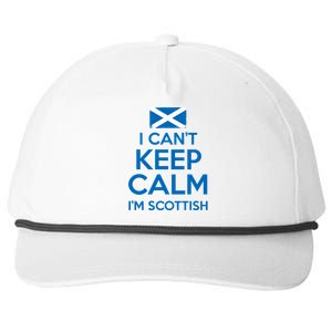 I Cant Keep Calm Im Scottish Funny Scotland Meme Gift Snapback Five-Panel Rope Hat