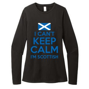 I Cant Keep Calm Im Scottish Funny Scotland Meme Gift Womens CVC Long Sleeve Shirt