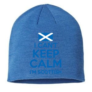 I Cant Keep Calm Im Scottish Funny Scotland Meme Gift Sustainable Beanie