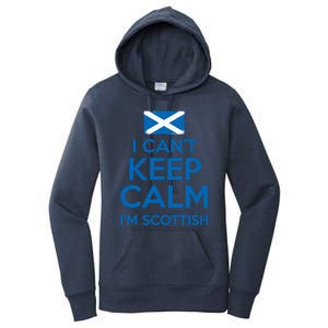 I Cant Keep Calm Im Scottish Funny Scotland Meme Gift Women's Pullover Hoodie