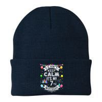 I Can't Keep Calm It's My 7th Birthday 7 Year Old Knit Cap Winter Beanie