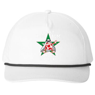 I Can't Keep Calm Morocco Is Playing Morrocan Pride Snapback Five-Panel Rope Hat