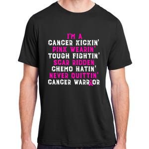 I'm Cancer Kickin Pink Wearing Tough Fighting Adult ChromaSoft Performance T-Shirt