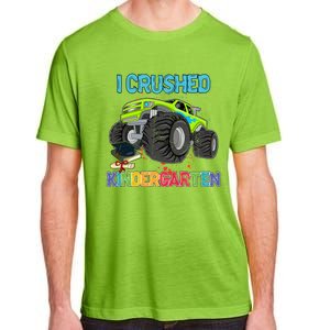 I Crushed Kindergarten Monster Truck Graduation Gifts Boy Adult ChromaSoft Performance T-Shirt