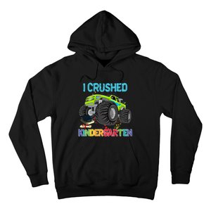 I Crushed Kindergarten Monster Truck Graduation Gifts Boy Hoodie