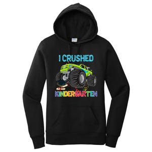 I Crushed Kindergarten Monster Truck Graduation Gifts Boy Women's Pullover Hoodie