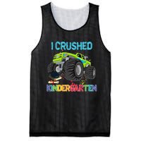 I Crushed Kindergarten Monster Truck Graduation Gifts Boy Mesh Reversible Basketball Jersey Tank