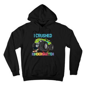 I Crushed Kindergarten Monster Truck Graduation Gifts Boy Tall Hoodie