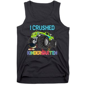 I Crushed Kindergarten Monster Truck Graduation Gifts Boy Tank Top