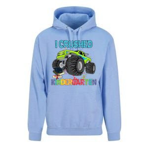 I Crushed Kindergarten Monster Truck Graduation Gifts Boy Unisex Surf Hoodie