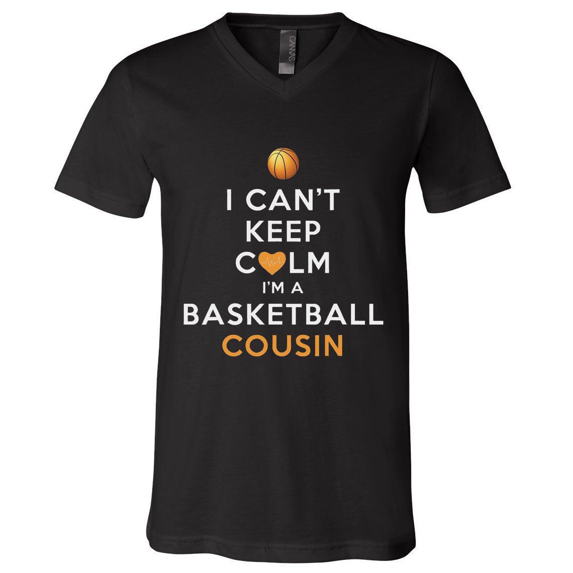I CanT Keep Calm IM A Basketball Cousin V-Neck T-Shirt