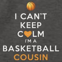 I CanT Keep Calm IM A Basketball Cousin Vector Backpack