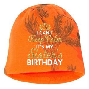 I Can't Keep Calm It's My Sister Birthday Kati - Camo Knit Beanie