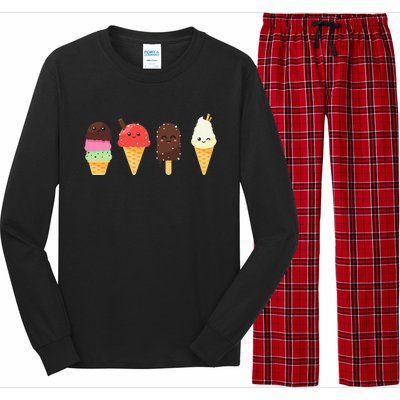 Ice Cream Lover s for Summer Long Sleeve Pajama Set