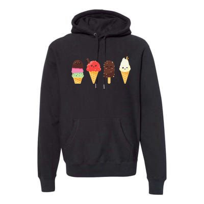 Ice Cream Lover s for Summer Premium Hoodie