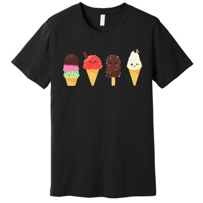 Ice Cream Lover s for Summer Premium T-Shirt