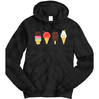 Ice Cream Lover s for Summer Tie Dye Hoodie