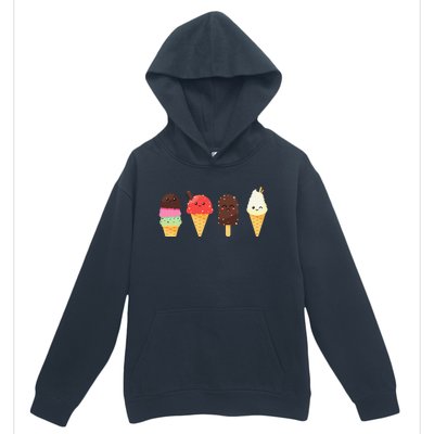 Ice Cream Lover s for Summer Urban Pullover Hoodie