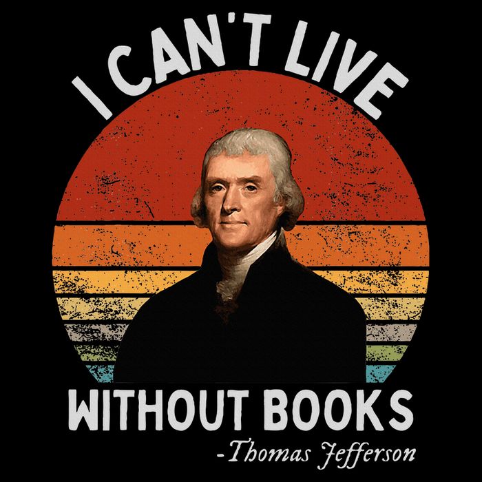 I Cannot Live Without Books Thomas Jefferson Mousepad