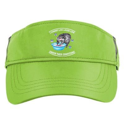 I Cannot Live Laugh Loves In These Conditions Funny Sarcasm Adult Drive Performance Visor