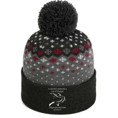 I CanT Live Without Dogs The Baniff Cuffed Pom Beanie