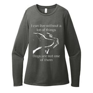 I CanT Live Without Dogs Womens CVC Long Sleeve Shirt