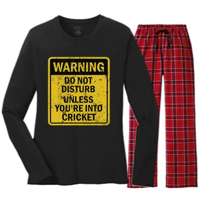 India Cricket Lovers Indian Players Spectators Cricketers Women's Long Sleeve Flannel Pajama Set 