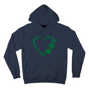 Irish Clover Love Heart St Patricks Day Hoodie