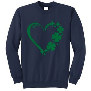 Irish Clover Love Heart St Patricks Day Sweatshirt