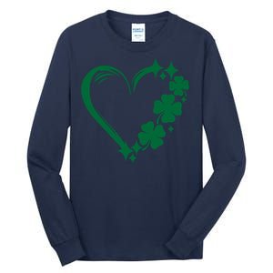 Irish Clover Love Heart St Patricks Day Tall Long Sleeve T-Shirt