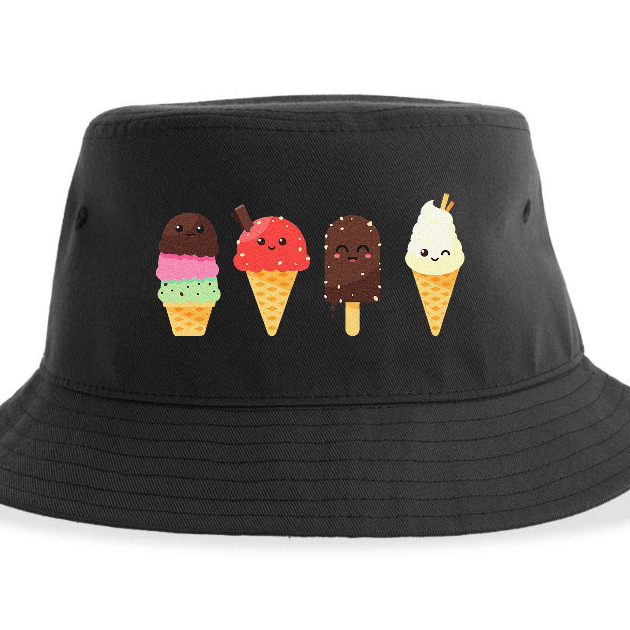 Ice Cream Lovers For Summer Sustainable Bucket Hat