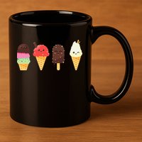 Ice Cream Lovers For Summer 11oz C Handle Ceramic Mug