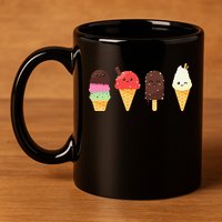 Ice Cream Lovers For Summer 11oz C Handle Ceramic Mug