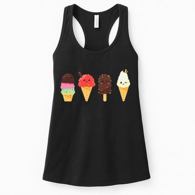 Ice Cream Lovers For Summer Womens Tank Top