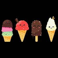Ice Cream Lovers For Summer Cropped Pullover Crew