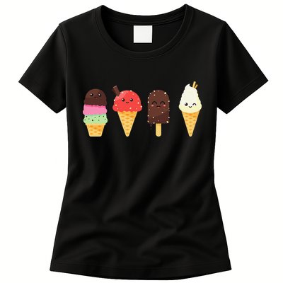 Ice Cream Lovers For Summer Womens T-Shirt