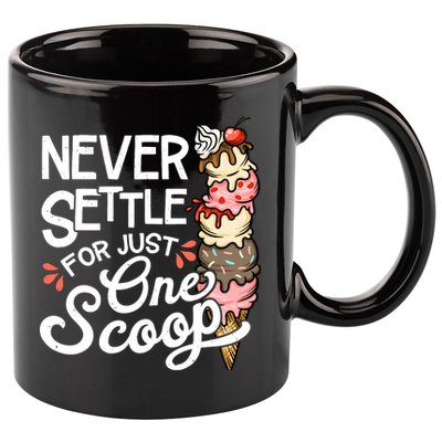 Ice Cream Lover Funny Dessert Lover Ice Cream 11oz C Handle Ceramic Mug