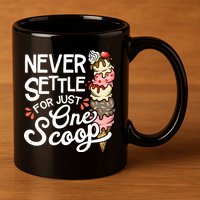 Ice Cream Lover Funny Dessert Lover Ice Cream 11oz C Handle Ceramic Mug