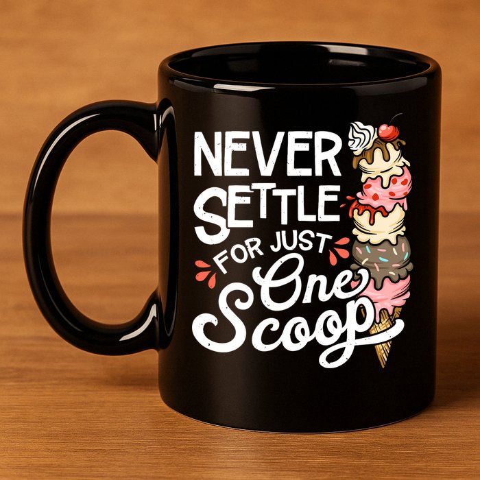 Ice Cream Lover Funny Dessert Lover Ice Cream 11oz C Handle Ceramic Mug