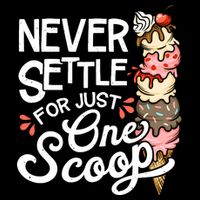 Ice Cream Lover Funny Dessert Lover Ice Cream Drawstring Bag