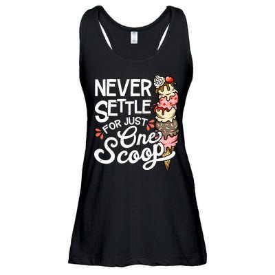 Ice Cream Lover Funny Dessert Lover Ice Cream Ladies Essential Flowy Tank