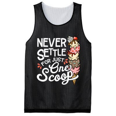 Ice Cream Lover Funny Dessert Lover Ice Cream Mesh Reversible Basketball Jersey Tank