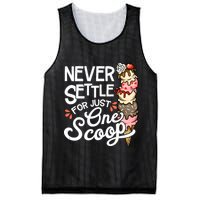 Ice Cream Lover Funny Dessert Lover Ice Cream Mesh Reversible Basketball Jersey Tank